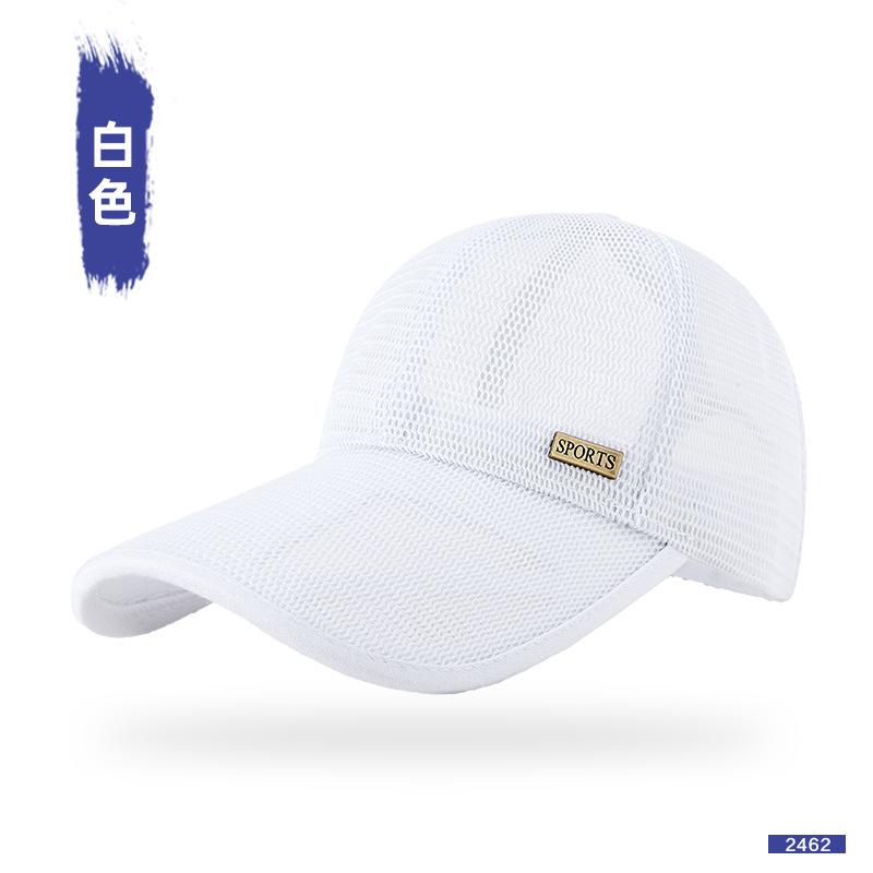 

Baseball cap men s camouflage outdoor sunscreen sun hat women s peaked hat M（56-59cm） білий