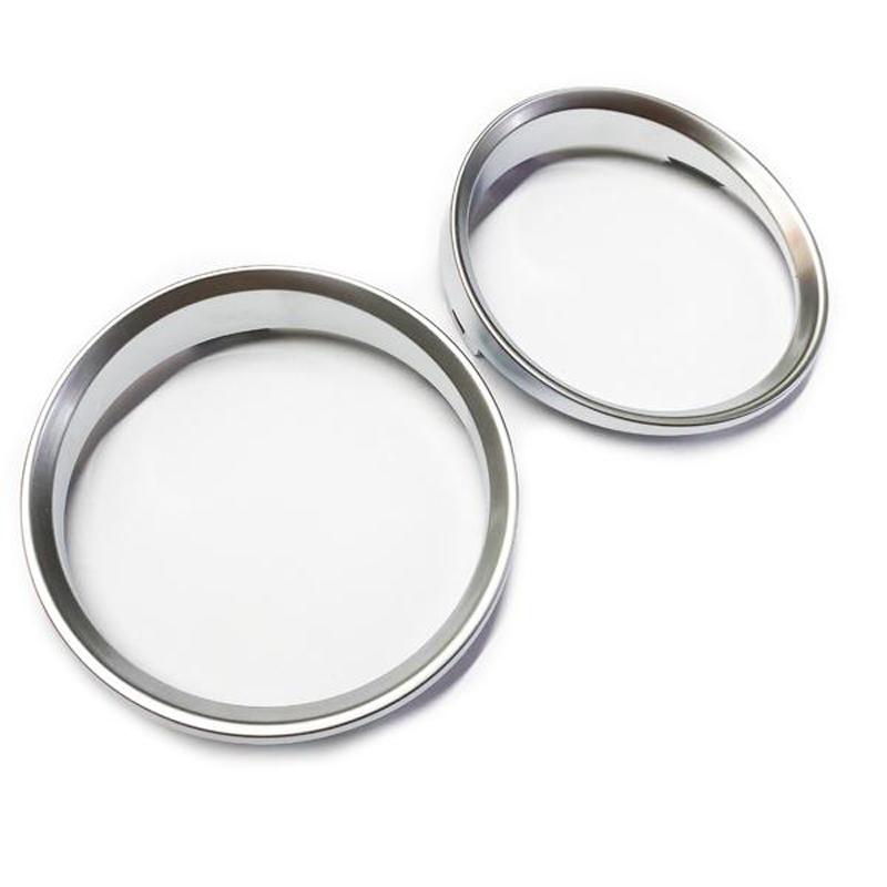 Clip On Style ABS Plastic Made Matt Silver Dashboard Dial Gauge Rings Bezel (M3 Style Design) Trim For BMW E90 E91 E92 E93 M3