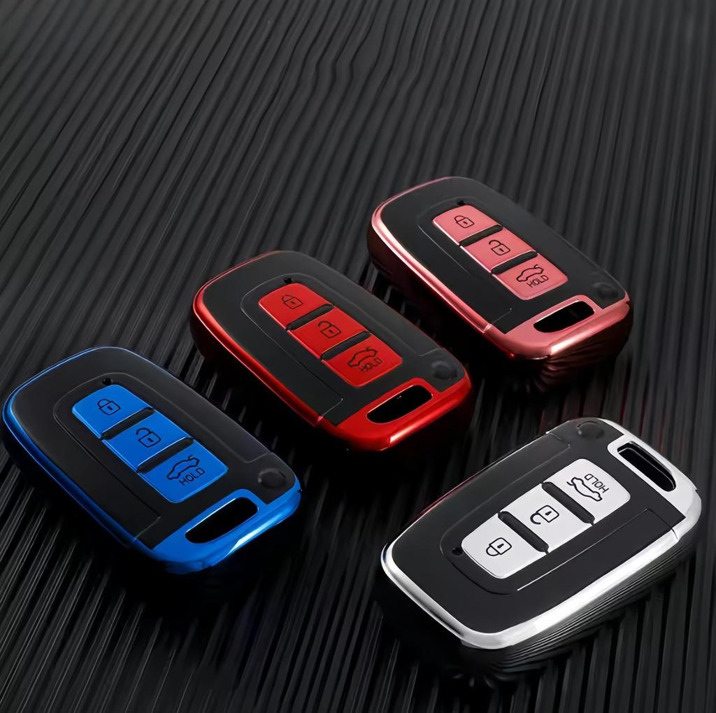 New Soft TPU Car Key Cover Case For Hyundai Solaris HB20 Veloster SR IX35 Accent Elantra I30 For KIA RIO K2 K3 Sportage Accessories