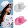 Stylish Cowboy Hats Decorative Studs Breathable Cloth Comfortable Fit Western Party Outdoor Festival Accessory