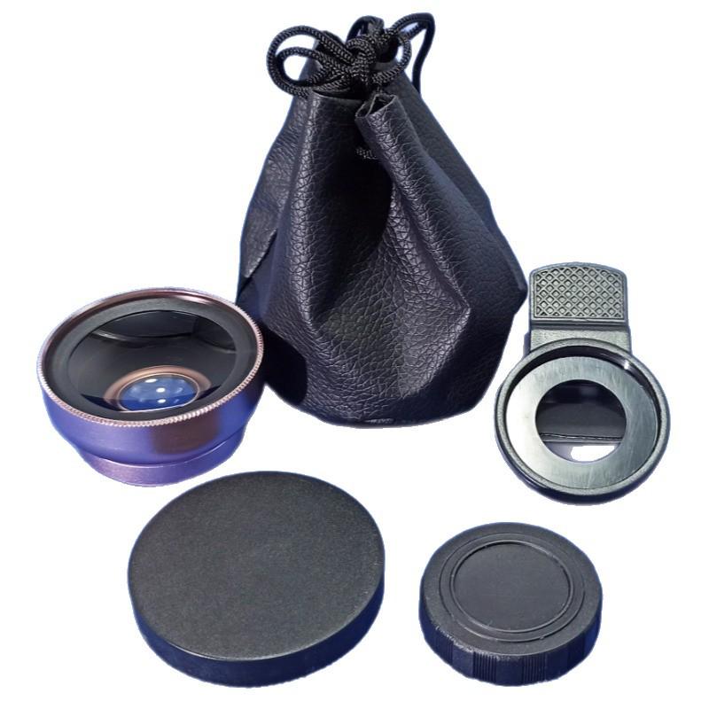 0.45x Ultra-Wide + Macro 2-in-1 Mobile Phone Lens, Universal External Camera SLR Lens