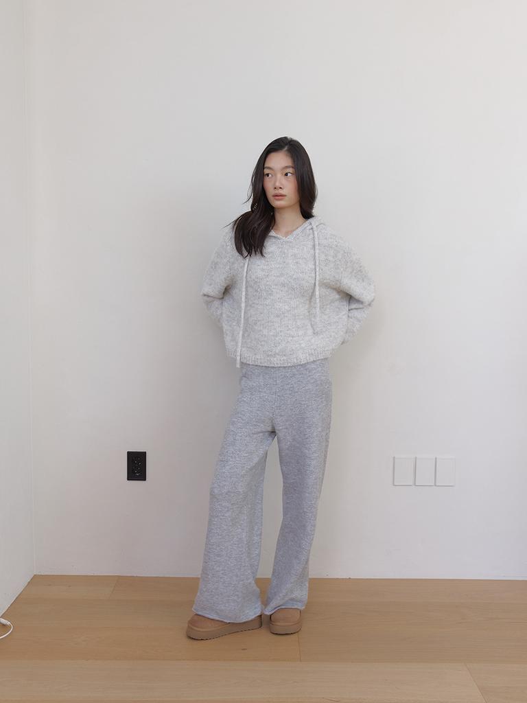 Asula As Basic Wool Knit Hoody (Melange Grey)
