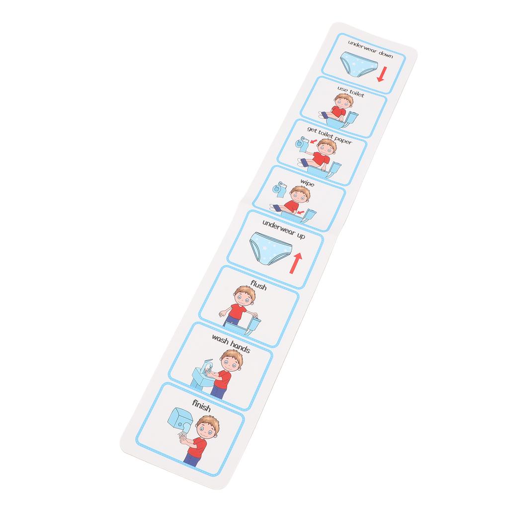 Potty Training Visual Schedule Independent Living Skills Step By Step Visual ASD Toilet Schedule for