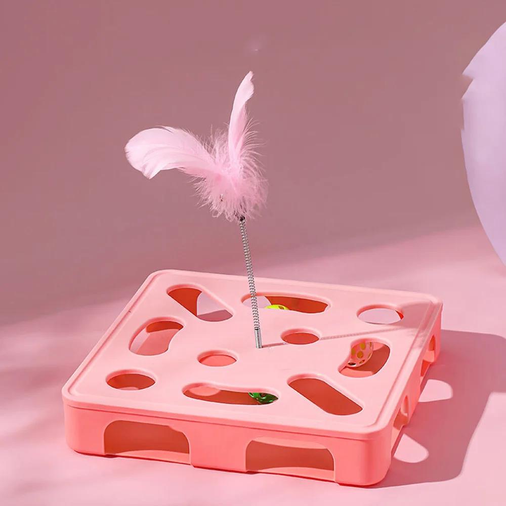 Cat Toy for Self-Entertainment; Cheerful Puzzle Ball To Drain Energy; Cat Spinner Pet Toy.