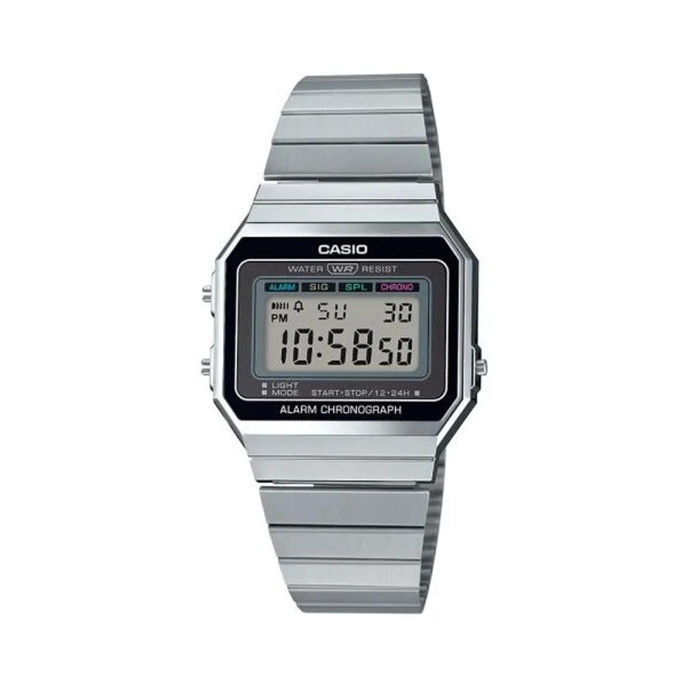 [Cio] A-700W-1A Vintage Square Digital Universal Metal Watch