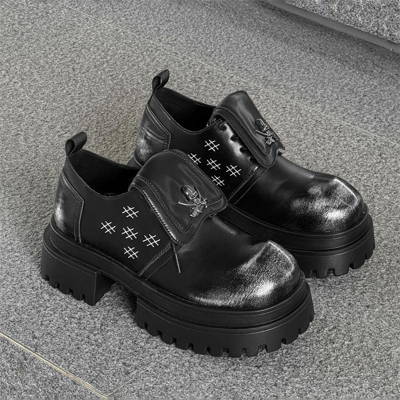 Fashion New Arrival Men Thick Bottom Oxford ShoesCasual Leather Shoes Fashion Business Formal Dress Footwear Soft Outdoor Male Sneakers