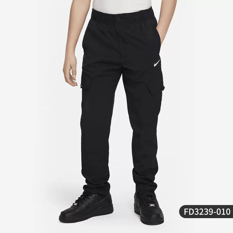 Nike/Nike Genuine New Children s Sports Outdoor Training Simple Casual Pants Fd3239-010 XL