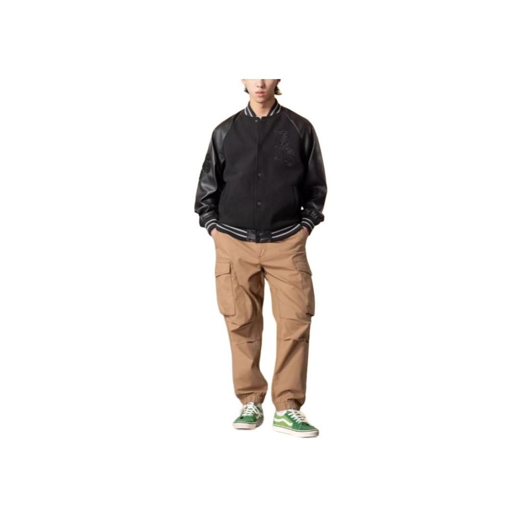 Vans Breathable Skin-Friendly Comfortable Long Sleeve Snake Year Printed Jacket Men Jackets Black VN000NDWBLK