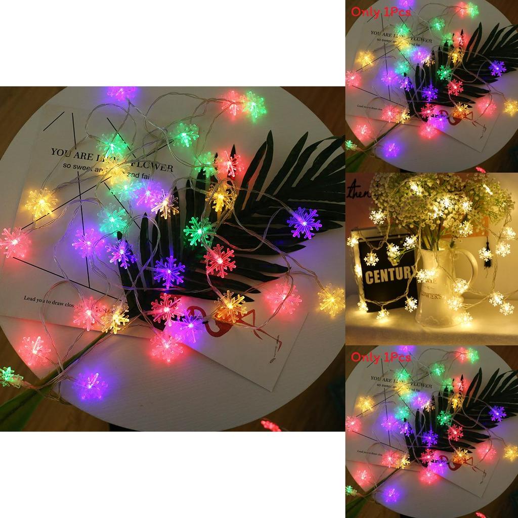 Stars Snowflakes Outdoor Solar Led String Lights For Holiday And Event Decoration