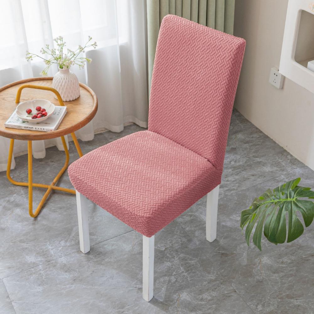 Stretch Jacquard Chair Covers Universal Fit for Dining Room Living Room Home Elastic Simple Table Seat Covers