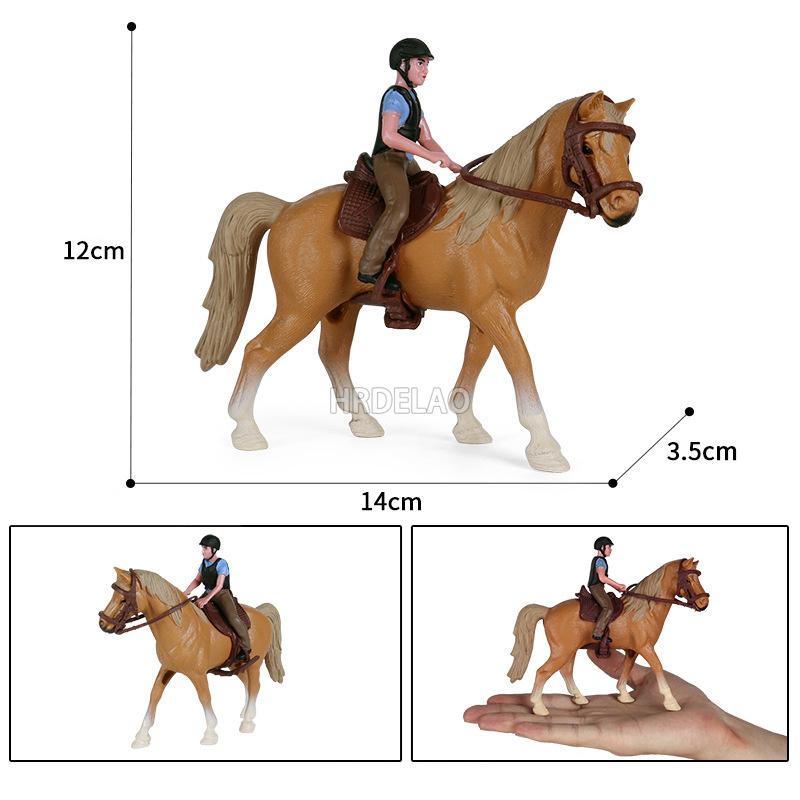 Zwierzęta Gospodarskie Model Konia Akcja Appaloosa Harvard Hanoverski Clydesdale Quarter Koń Arabski Figurki Jeździeckie Zabawki dla Dzieci