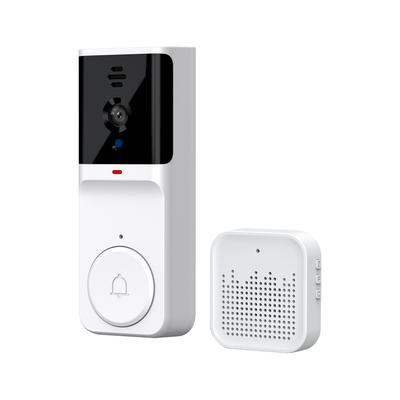 Smart Doorbell Camera with Ring Chime Infrared Night Viewing 2.4G WiFi Wireless Video Bell Camera