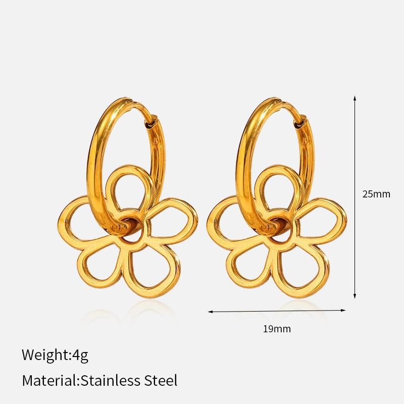 Minimalist Gold 316L Stainless Steel Earrings For Women Luxury Premium Tarnish Free Titanium Steel Stud Earrings Minimalist Ear Jewelry