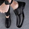 Moda masculina sapatos de couro genuíno sapatos de negócios homens sapatos casuais com cadarço sapatos de casamento masculinos calçados confortáveis para dirigir ao ar livre