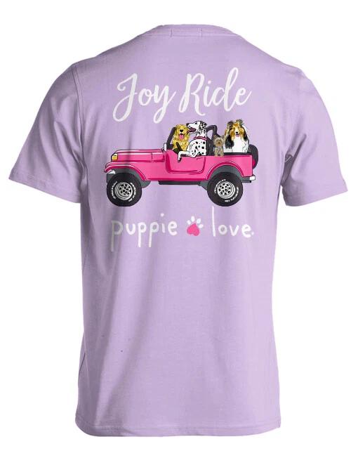 New PUPPIE LOVE Joy Ride Pup T Shirt S
