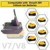 EID Battery Adapter for Dyson V7 & V8 Vacuum Cleaner for Dewalt 18V 20V Battery, Convert to V7 V8 Animal, Motorhead Pro, Trigger, Car+Boat