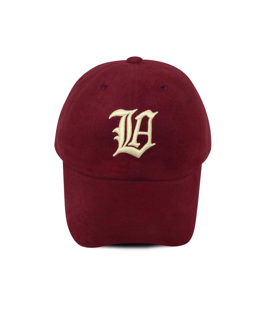 Line Binyu New La Bold Cotton Ball Cap - Burgundy