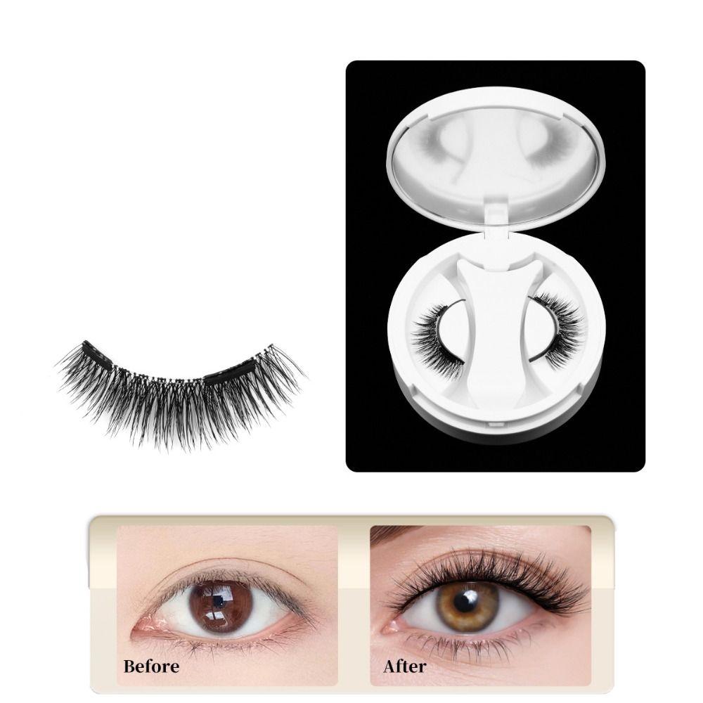 Glue Free Magnetic Eyelashes with Clip Reusable False Eyelash Clusters  Girls