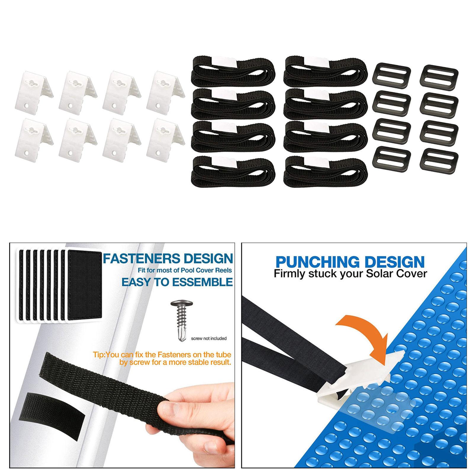 

Pool Cover Tightening Straps Pool Ruler Solar Cover Reel Attachment Kit For Home For Gym Easy To Assemble Solar Blanket Cover CZECH REPUBLIC