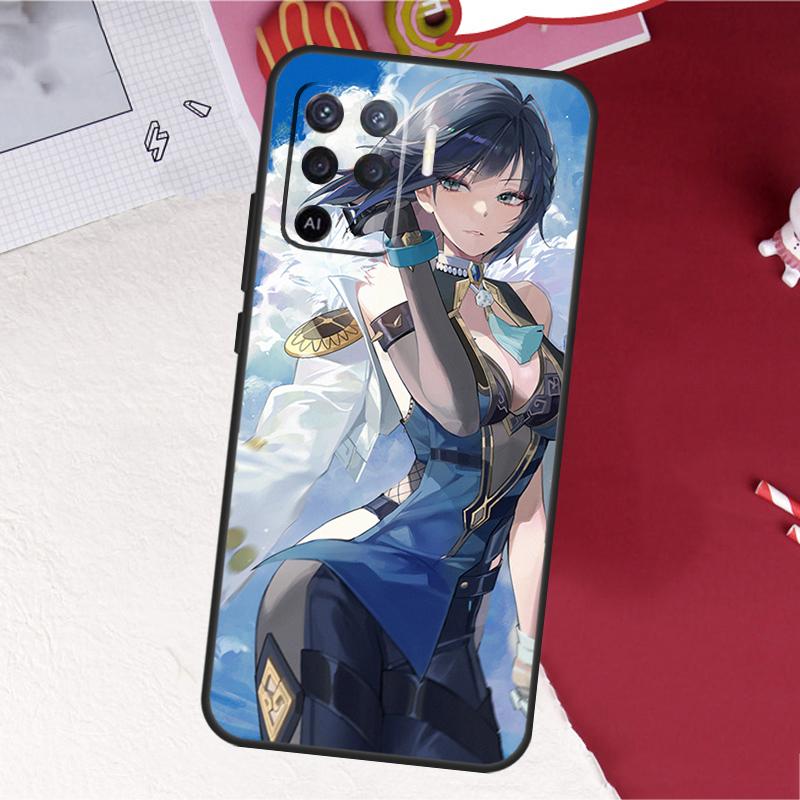 Yelan Genshin Impact Case For Oppo A16 A96 A76 A17 A18 A60 A80 A40 A38 A58 A78 A98 A94 A74 A54 A15 A57 A77 A5 Pro