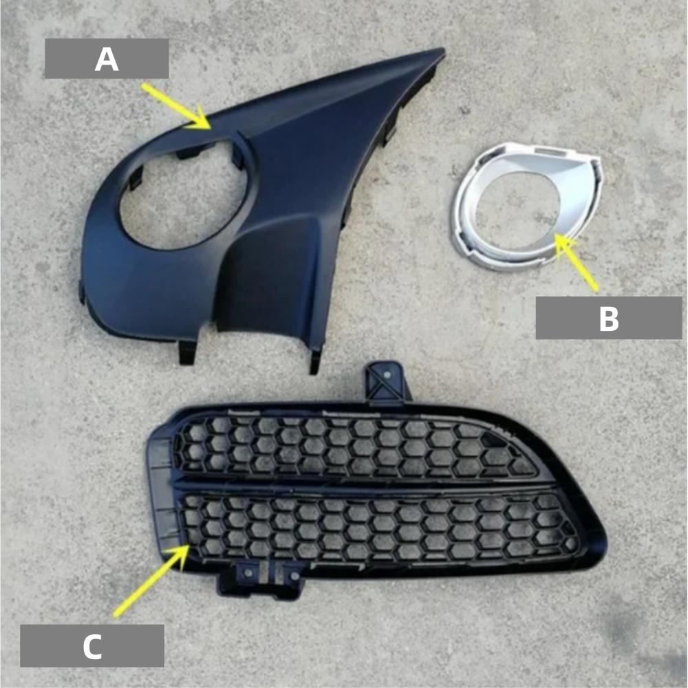Car Accessory Fog Light Cover Lamp Frame Grille Car Accessories For Volkswagen VW Touareg 2008 2009 2010