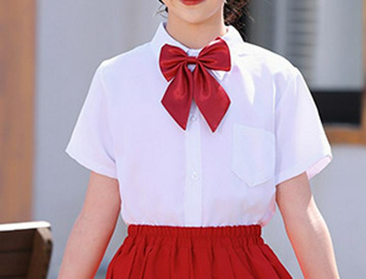 Red Academic Style Performance Uniform for Primary and Secondary School Children s Chorus and Sports Meeting 120 cm