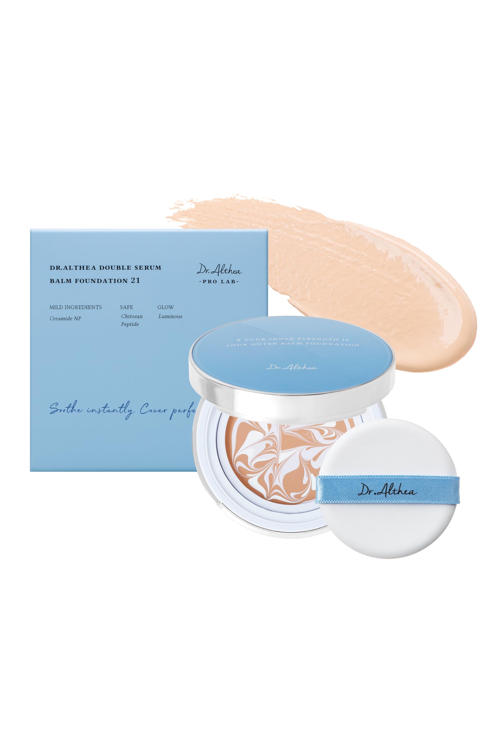 

Althea Double Serum Balm Foundation 21 Pink Foundation Moisturizing Gloss Корейская косметика Dr.. (нет. слоновая кость)