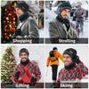 Men's Winter Knitted Beanie Hat, Neck-Warming Scarf, and Touchscreen Glove Set with Wool-Lined Skull Cap