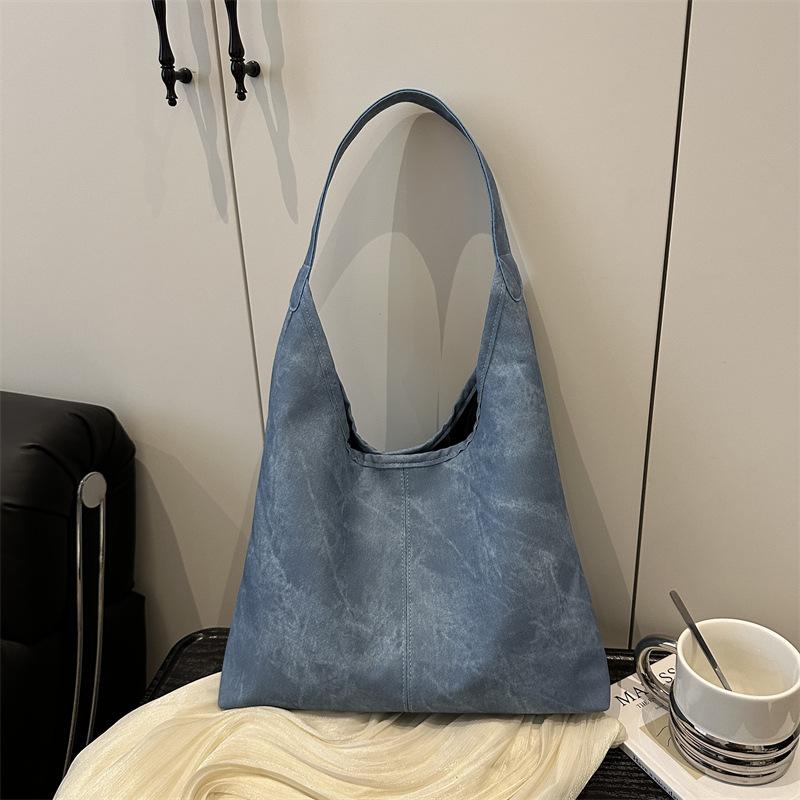 Simple Casual Korean Version Bag Women's 2025 Summer New Trend Fashion Shoulder Bag Large Capacity Commuter Tote Bag