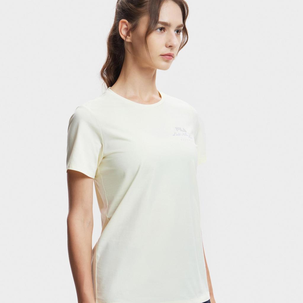 New FILA T Shirts Women's Light Yellow A11W421115FYE
