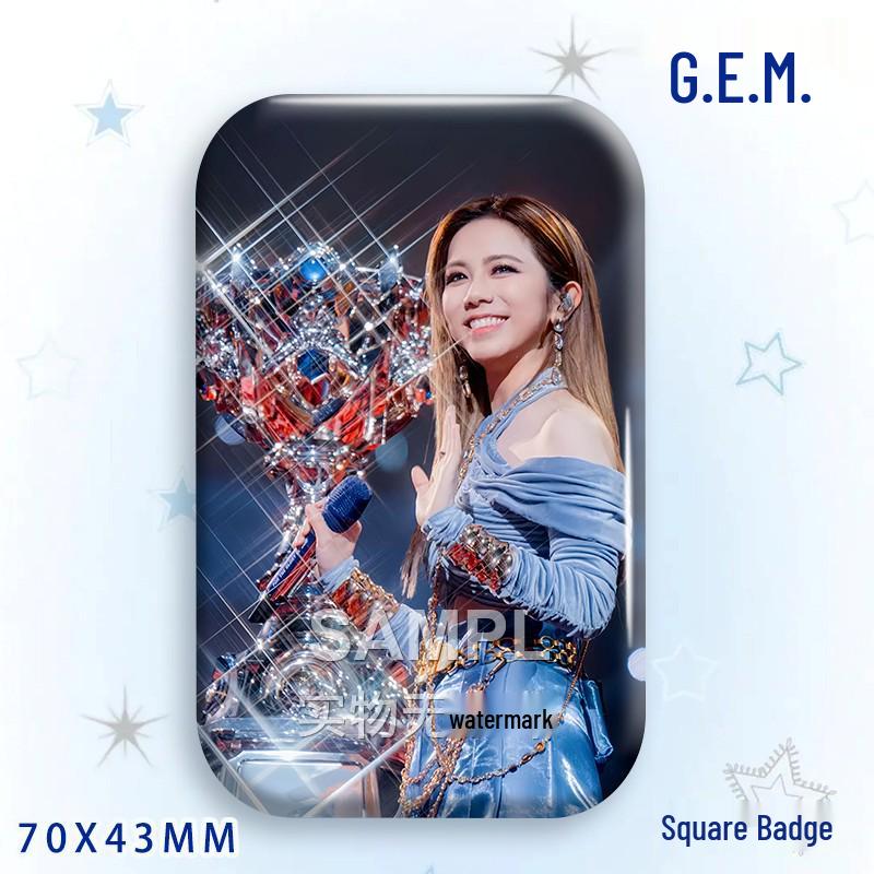 G.E.M. Concert Star Laser Acrylic Standee & Badge Set
