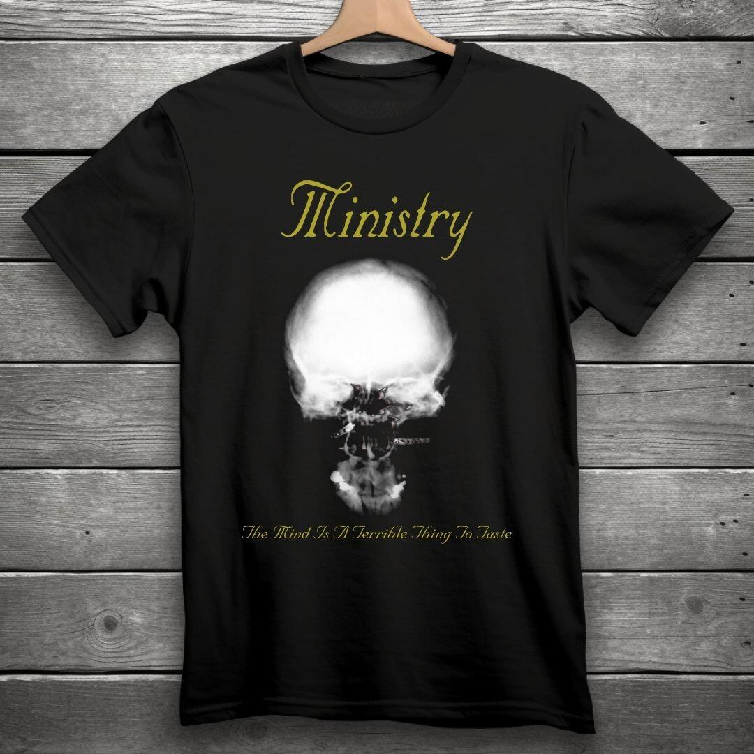 Ministry Industrial Metal Rock Band T-Shirt Black S-3XL M