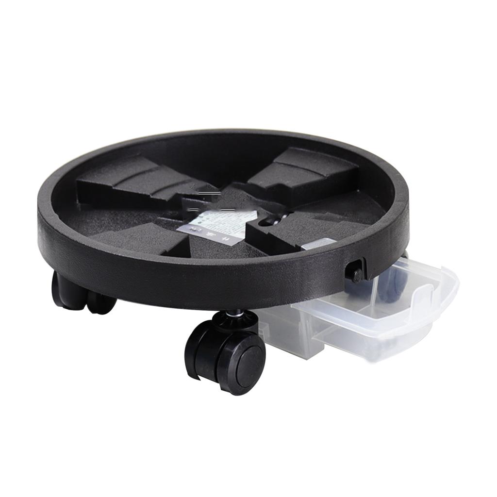 Tray with 4 Universal Wheels 360 Degree Rotation Drawer Type Drain Pan and Stepped Reservoir Design for Office Living