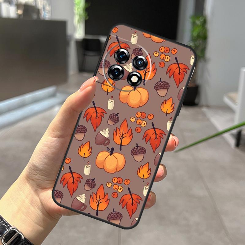 

Autumn Leaves Fall Pumpkin Case For OnePlus Nord CE 5 2 3 4 Lite N20 N30 OnePlus 15 13 12 R 11 10 9 Pro 8T 10T 10R Cover OnePlus Nord N30