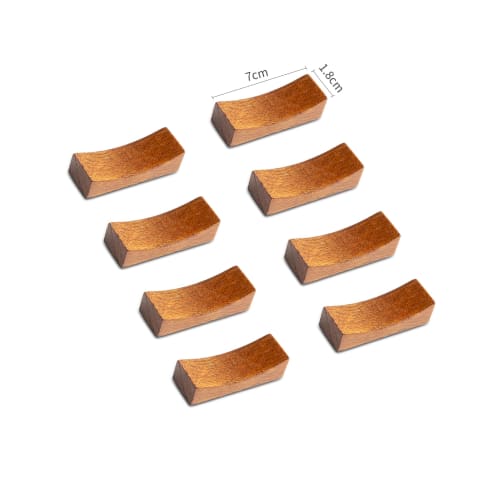 Happykau Hölzerne Essstäbchenablagen, Set mit 8 Stück, Essstäbchenständer, Essstäbchenkissen, Stilvolle Besteckablagen, Japanisches Geschirr, Geeignet für Gasthöfe, Restaura