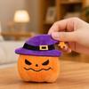 jijijing Halloween Theme Cat Toy, Soft Ghost Bat Pumpkin Plush Cute Stuffed Chew Toy for Indoor Cats Boredom Relief