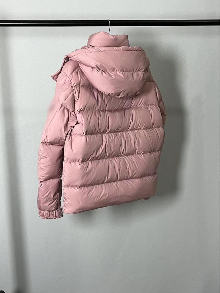 M Family Winter Dried Rose Matte Couple's Thick Hooded Down Jacket