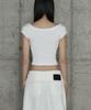 ETRE AU SOMMET Pigment Damage Panel Short Top (Ivory)