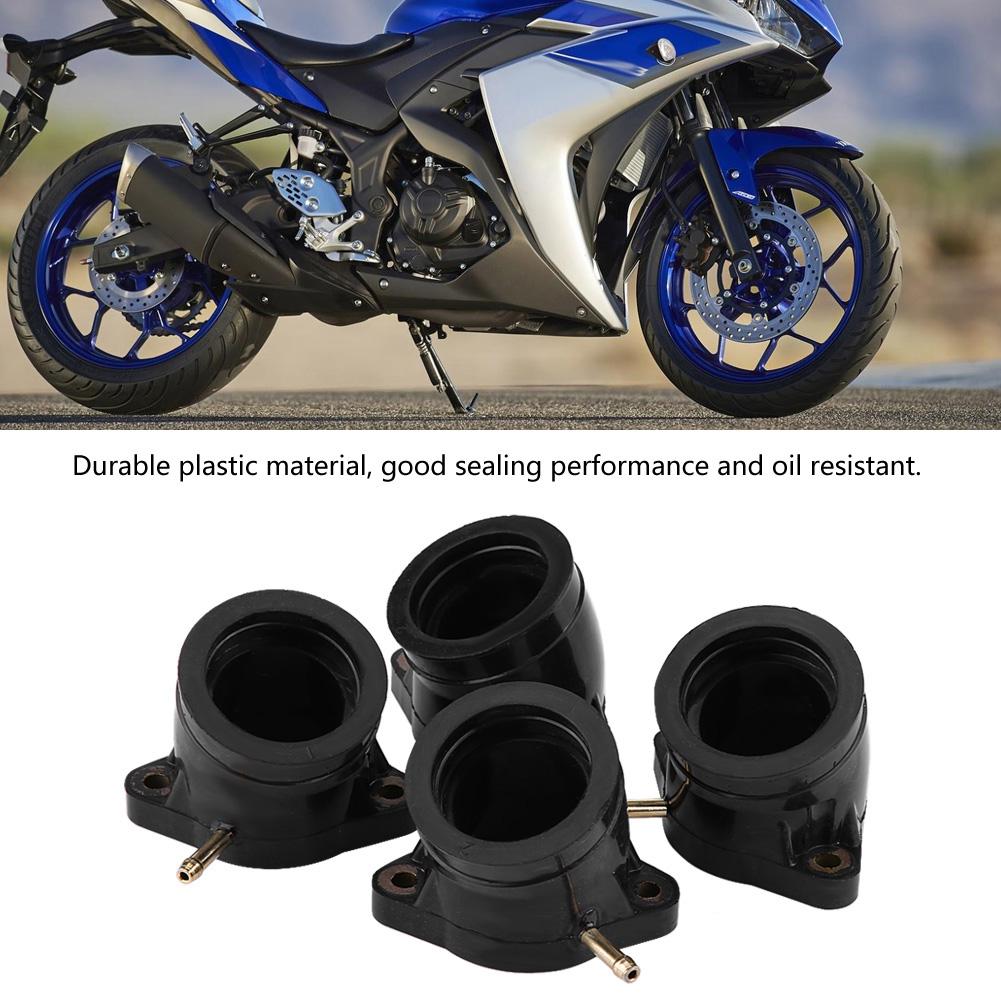 4Pcs Motorcycle Carburetor Manifold Intake Adapter Joint Boot for YAMAHA XJ1100 XS1100 XS1100L