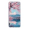 Phone Case For Samsung A26 A36 A56 A54 A52 A50 A70 A40 A20E A12 A14 A16 A22 A24 A42 A34 A32 5G A06 Cover Japan Mount Fuji Cherry