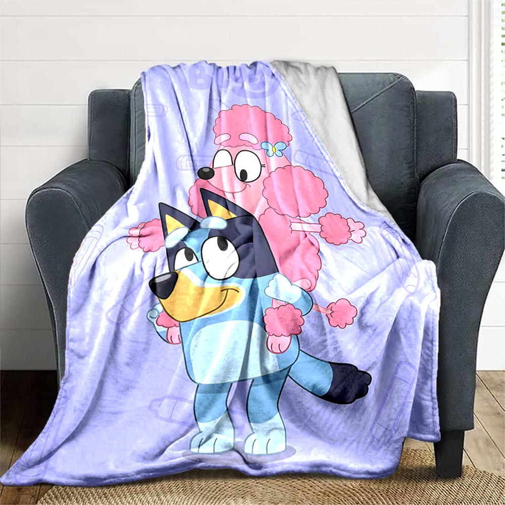 1pc B-Blucy Blanket, Gift, for Men and Women, Soft Blanket, Good for Sofa Bed Couch Travel, Lightweight Flannel Blanket