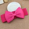 Women Bowknot Cummerbunds Stretch Bukle Waistband Belt Girl Dress Accessories
