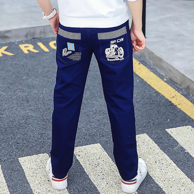 Children Trousers Kids Clothing Casual Pants Waist Mid Elastic Cotton Casual Jeans Boys