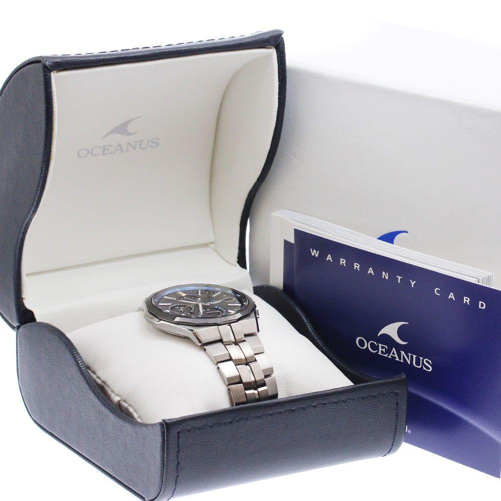 Used Casio CASIO OCW-S5000E-1AJF Oceanus Manta Bluetooth Solar Radio Men's With Box and Warranty_943281