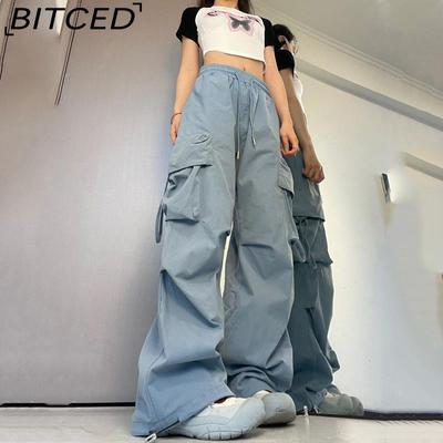 Casual Pants Women's Summer Straight Dropped Wide Leg Work Pants High Waist Skinny Trousers