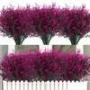 10pcs Simulated Plant Plastic Lavender Wheat Ears Indoor and Outdoor Decorative Purple Lavender Fake Flowers Wedding Decoration