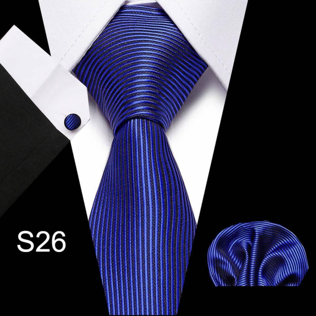 Men's Business Professionals Striped Tie Wedding Suit Accessories Polyester Tie Men