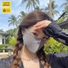3D Weiche Gesichtsschutzmaske, Halbe Gesichts-Sonnenschutz-Mundschutz, Atmungsaktiver Gesichtsschutz mit elastischer Ohrschlaufe für Outdoor-Radfahren, Wandern, Angeln, Gartenarbeit
