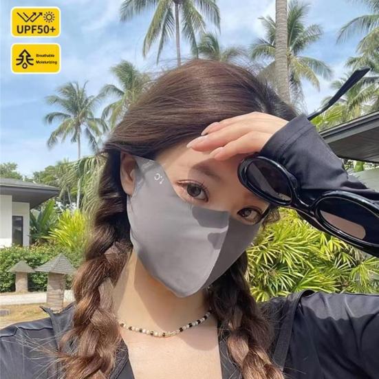3D Weiche Gesichtsschutzmaske, Halbe Gesichts-Sonnenschutz-Mundschutz, Atmungsaktiver Gesichtsschutz mit elastischer Ohrschlaufe für Outdoor-Radfahren, Wandern, Angeln, Gartenarbeit