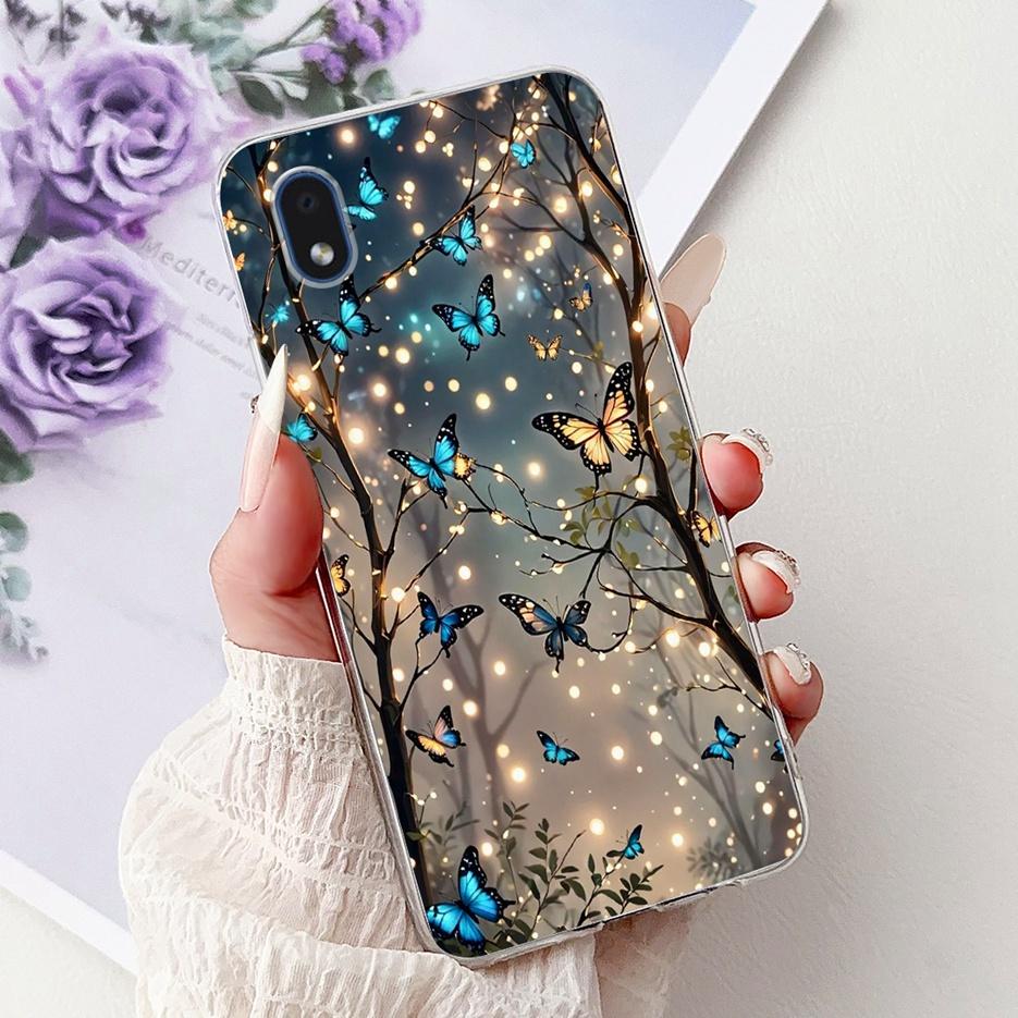 For Samsung Galaxy A01 Core Case SM-A013F Stylish Painted Cover Soft Slim Phone Case For Samsung A01 M 01 Galaxy M01 Core Fundas